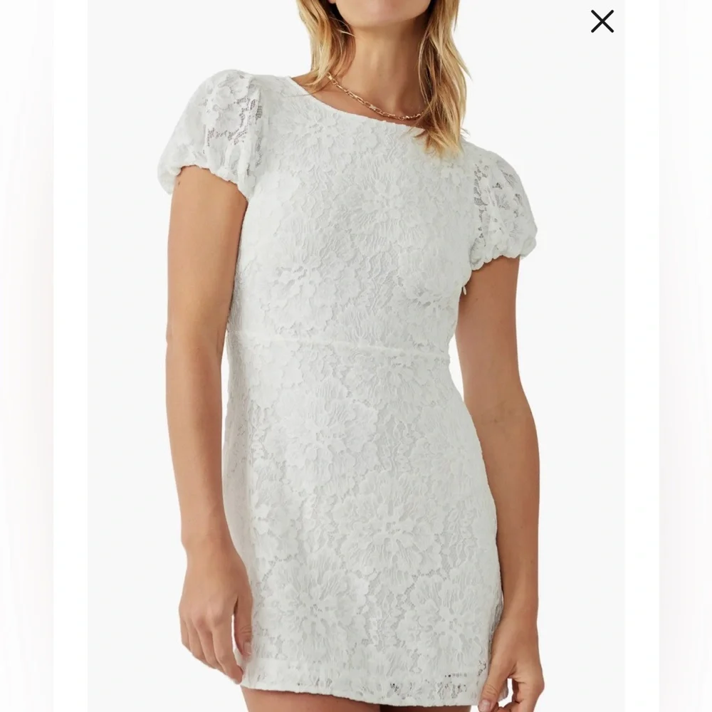 NWT FREE PEOPLE LACE MINI DRESS - Picture 2 of 4